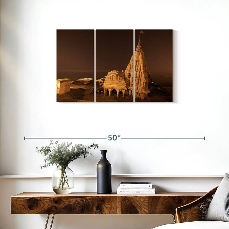 Rorry Ganges River Temple Ruins, 20" H x 33" W