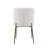 Five Piece Round Mid Century Modern Dining Set With Performance Upholstered Dining Chairs- White-456017799