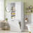 Tall Storage Cabinet With Adjustable Shelves, Flip-Out Basket And Enclosed Cabinets For Multi-Room Organization-774571650