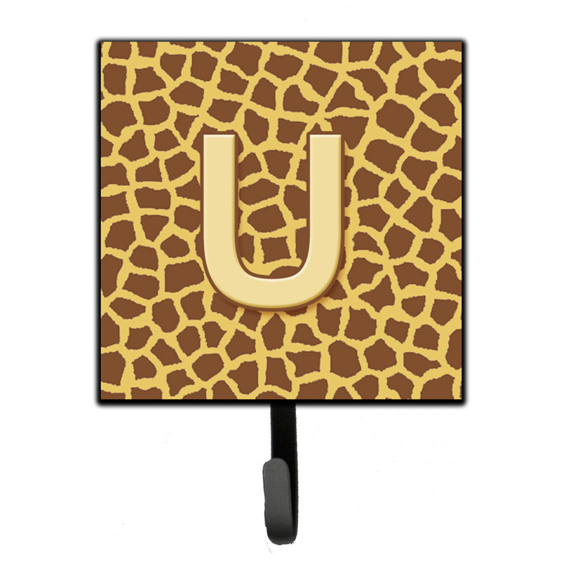 Porte-laisse giraffe monogramme et crochet mural, U
