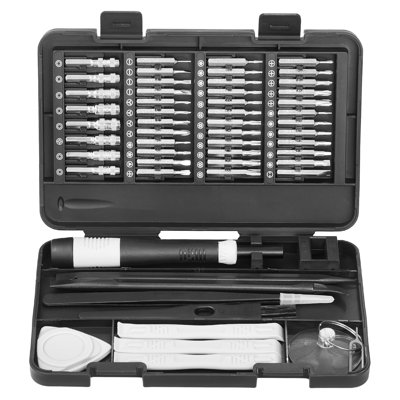 591 Precision Screwdriver Kit For And Repairing Electronic Devices - Magnetic Bit, Magnetizer, Tweezers, Spudger, Brush, Suction Cup, 360 Rotating Cap 59 Computer Tasks Magnetizer/Demagnetizer,