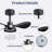 24" Small  Ceiling Fan With Light Remote Control-23047424-23047439