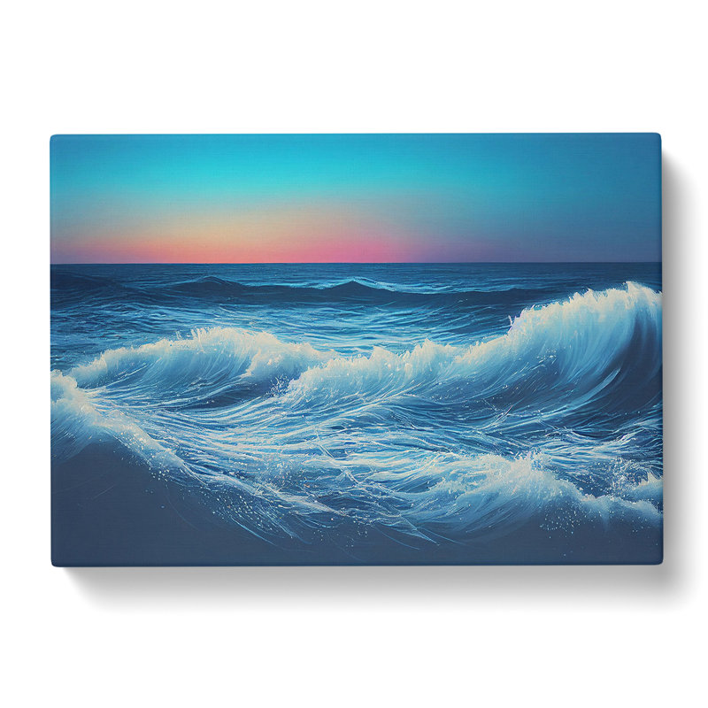 Ocean View At Sunset - Wrapped Canvas, 35cm H x 50cm W x 3cm D