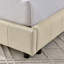 Structure de lit double capitonnée, structure de canapé-lit avec dossier confortable et accoudoirs, lit double pour chambre à coucher, salon, velours (80,5 po x 59 po x 30,5 po)-736061584-736061598