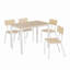 5-Piece Dining Table Set With 4 Chairs-65408158