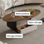 Ensemble de table basse mobile avec rangement et roulettes-977944656-977944663-977944667