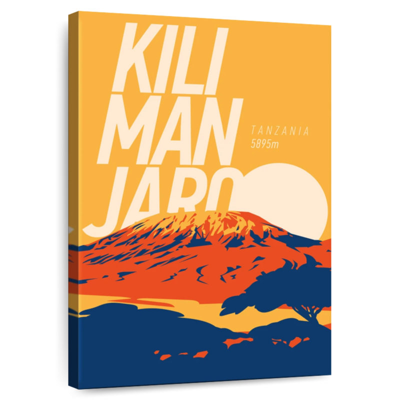 Alvord Kilimanjaro Mountain, 36" H x 24" W