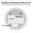 32" Round Frameless LED Bathroom Mirror, Dimmable Tri-Color Light, Anti-Fog, HD Shatterproof Glass