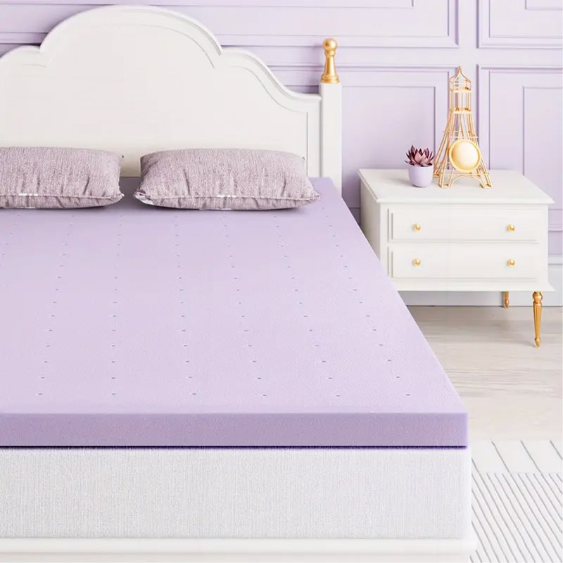 Mattress Topper, Premium Firm Memory Foam Mattress Topper With Ventilated Design, Cooling & Gel-Infused, Ultimate Comfort & Support For Better Sleep, High-Density Bed Pads