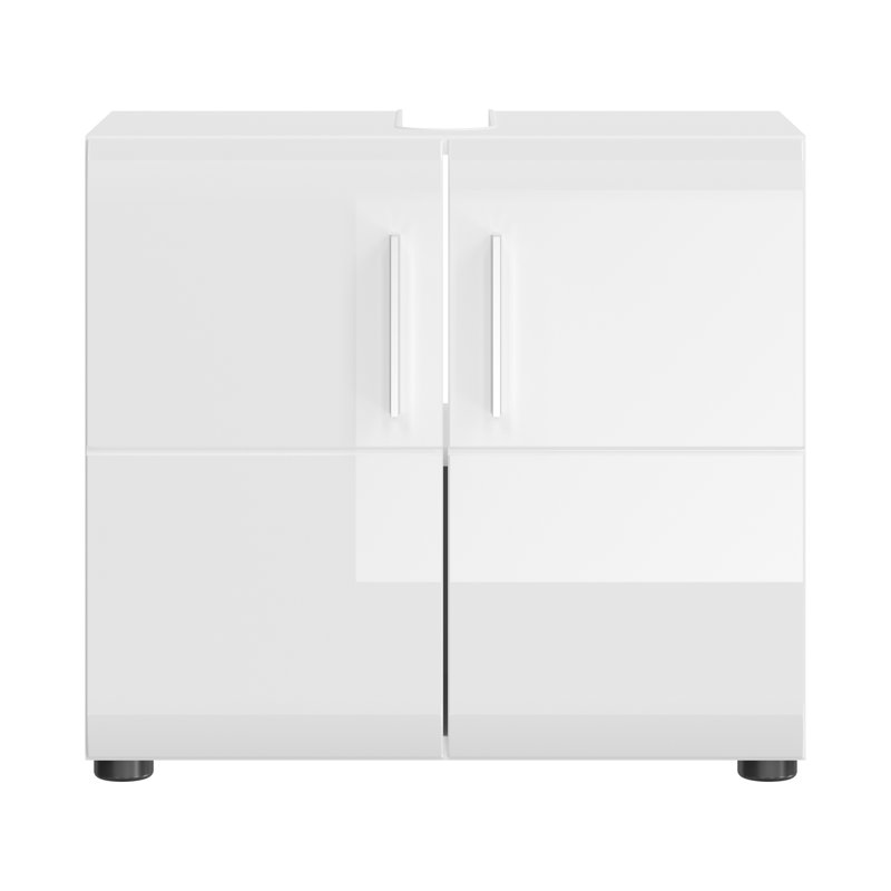Funkley 60cm W Freestanding Single Bathroom Vanity Base Only in White