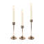 3 Piece Metal Tabletop Candlestick Set