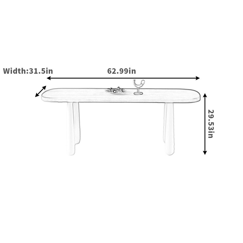 Ganimete, 29.53"H x 62.99"L x 31.5"W