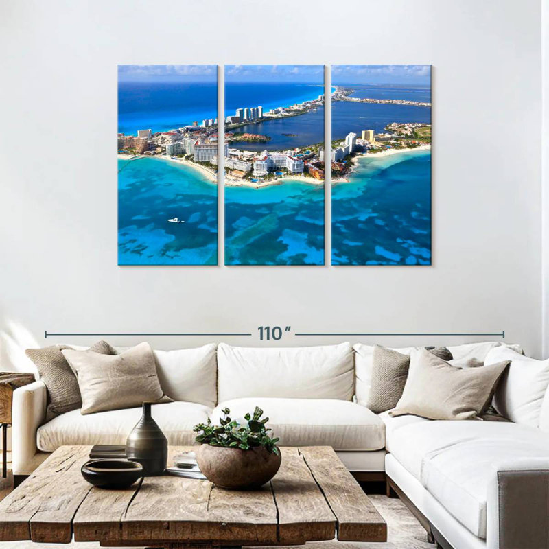 Vue aérienne de Nicci Cancun, H 48 po x l 74 po