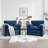 38.1''W Chenille Armchair Accent Chair Single Sofa Set Of Two For Living Room And Bedroom-430150167
