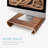 Wood Monitor Stand Riser - Computer Desk Organizer Desktop Dock Wooden Mount Display For PC TV Screen Notebook Laptop