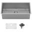 Karran 16-Gauge Stainless Steel 32'' X 18'' Single Bowl Undermount Kitchen Sink Kit