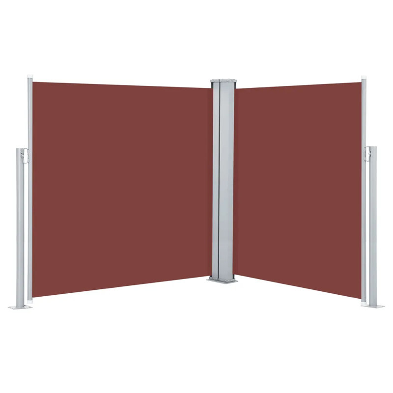 Dakota Fields 6cm W x 0cm D Fabric Brown Cover Motorised Retractable Side Awning