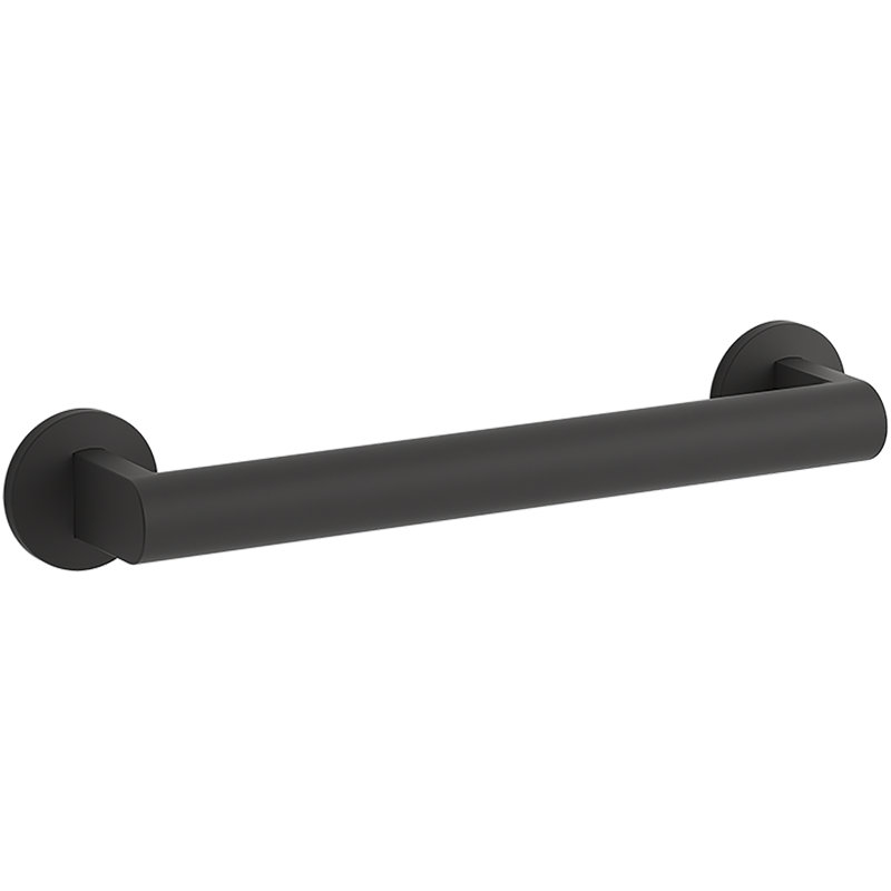 Components™ 18-In Grab Bar, 12" W, Matte Black