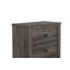 Commode de chevet à 4 tiroirs en bois avec finition gris rustique | Idée de cadeau-717285963