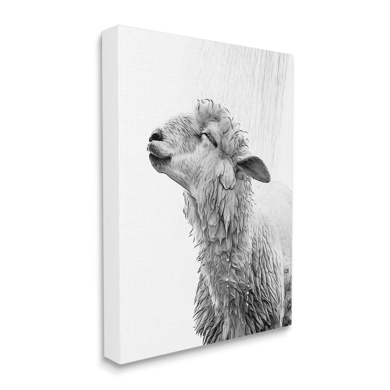 «Sheep Bathroom Splash» par Annalisa Latella, H 40 po x l 30 po x P 1,5 po