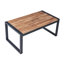 Mobilier de patio 4: table, brun, sièges ergonomiques 4 sièges de jardin: plateau de table en bois, conception confortable