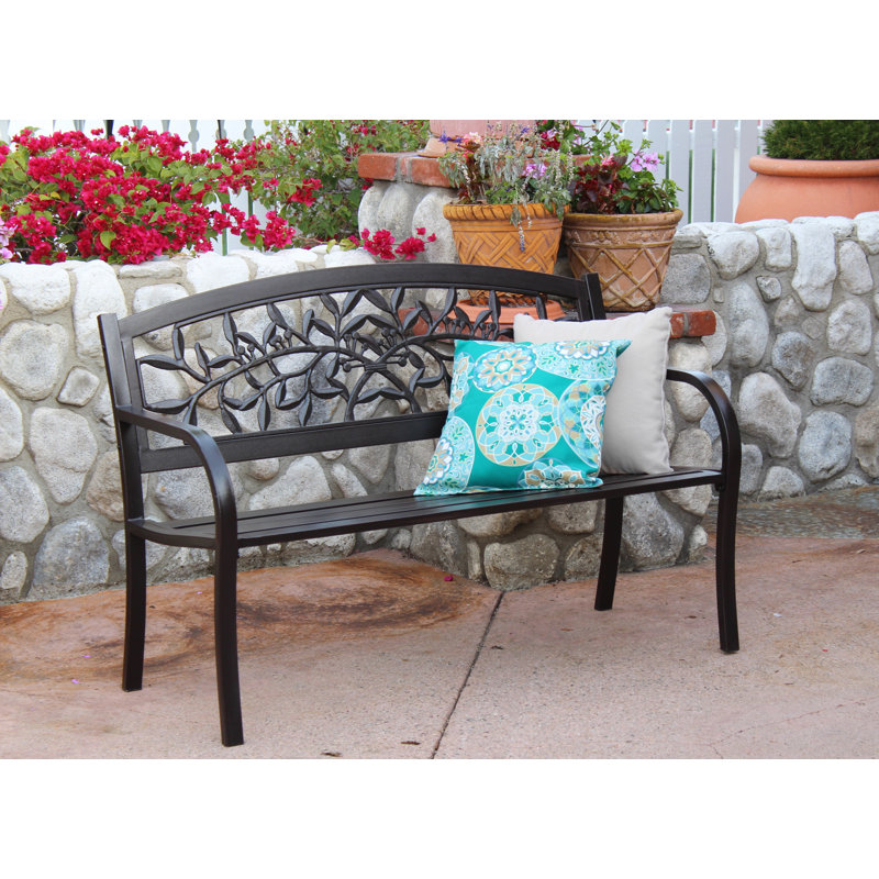 Banc de jardin en acier Finnis, Bronze