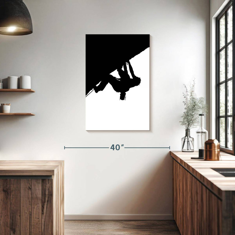Silhouette d'escalade, H 36 po x l 24 po