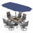 8pcs Outdoor Patio Dining Sets With Umbrella-100041322-100041326