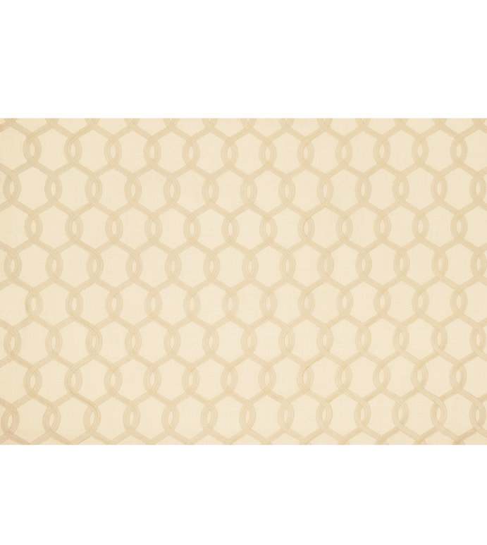 Gresham Embroidery Fabric, Crème