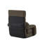 Fauteuil inclinable en lin / chaise sur pied, gris foncé-1458060537