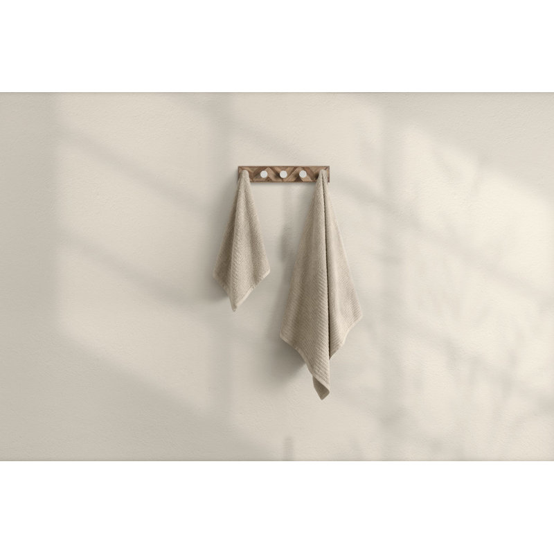 Luxurious Bath Towel Set (2 Pieces), 100% Cotton, Beige | Includes 19.7 x 35.4 inches Hand Towel & 35.4 x 59.1 inches Bath Towel | Soft, Absorbent, Machine Washable at 104°F | Perfect for Everyday Use & Spa-Like Comfort