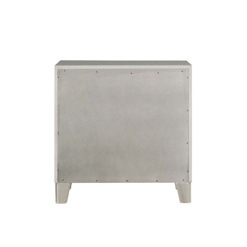 Table de chevet à finition miroir Sliverfluff
