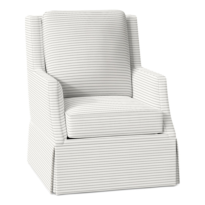 Savannah Skirted Swivel Glider, Perigold Birchbox Tuxedo