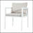 Durable All-Weather Aluminum Frame Patio Chairs With Comfortable Fabric Cushions, Set Of 2, 300Lbs Capacity-200514810