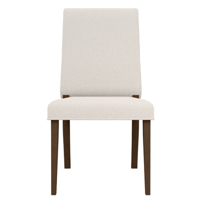 Organic Living Upholstered Dining Side Chair With Solid Mango Wood Frame