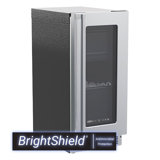 Marvel 15"W. Professional Built-In 39 Ln. Daily Production Clear Ice Machine - Stainless Steel Frame with Glass