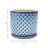 Modern Textured Ceramic Planter with Saucer-1167177242-1167177240