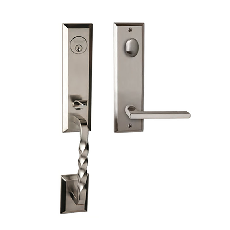 Bravura 915 Jacksonville/615 Interior/939 Charlotte Left Hand Handleset US15, Satin Nickel, Left