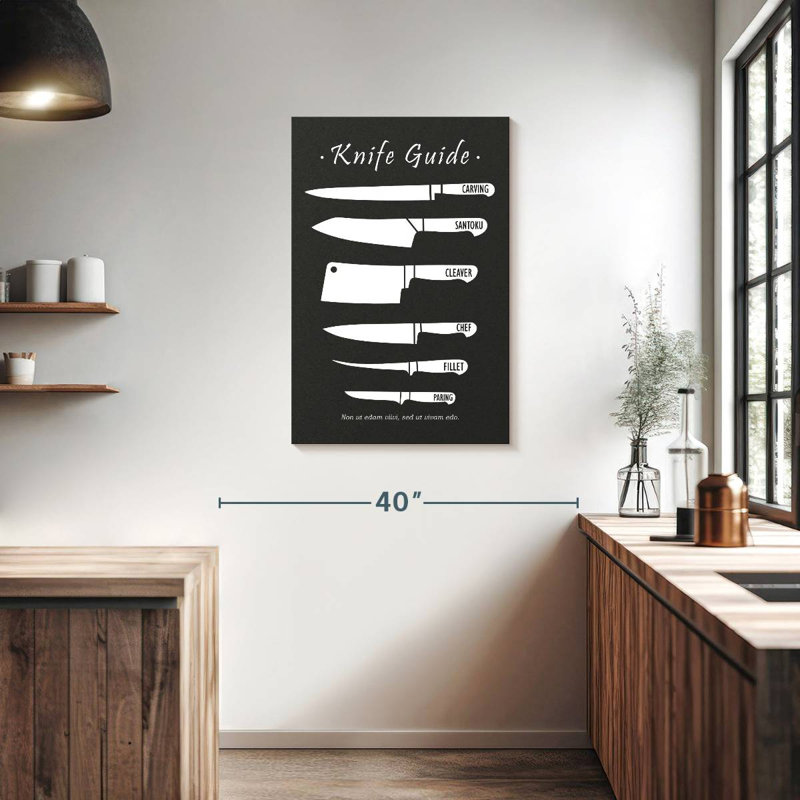Senne Butchery Knives, 36" H x 24" W