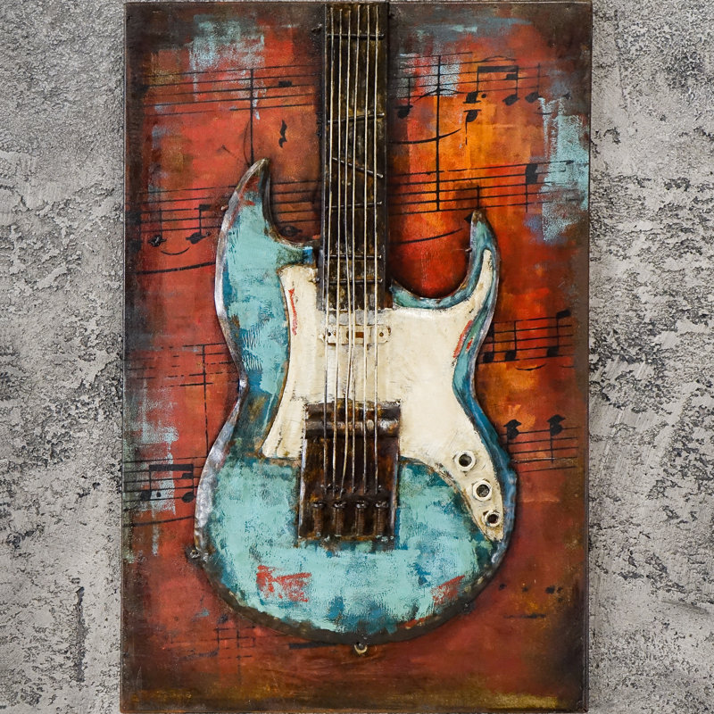 Traditional Entertainment Wall Decor on Metal