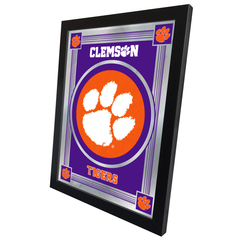 NCAA Logo Mirror, impression encadrée, Clemson