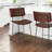 Andoche Faux Leather Iron Frame Upholstered Stool-66324908-118658269