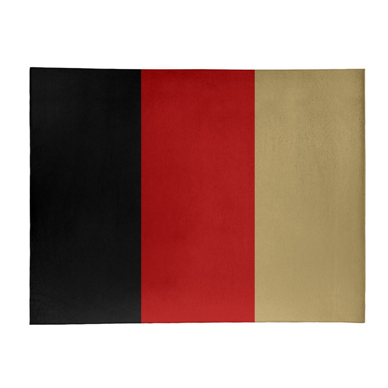 Tapis à rayures de football san francisco, Rectangle 5 pi x 7 pi