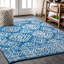Tapis bleu / blanc Tybalt-51225530