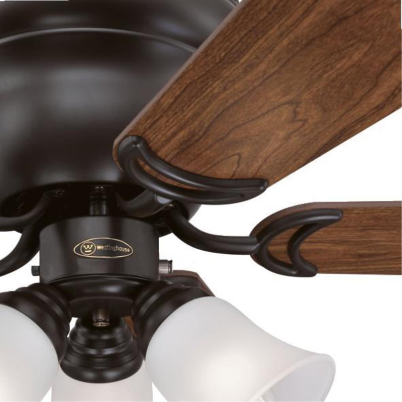 42" Rosenblatt 5 - Blade Standard Ceiling Fan with Pull Chain and Light Kit Included