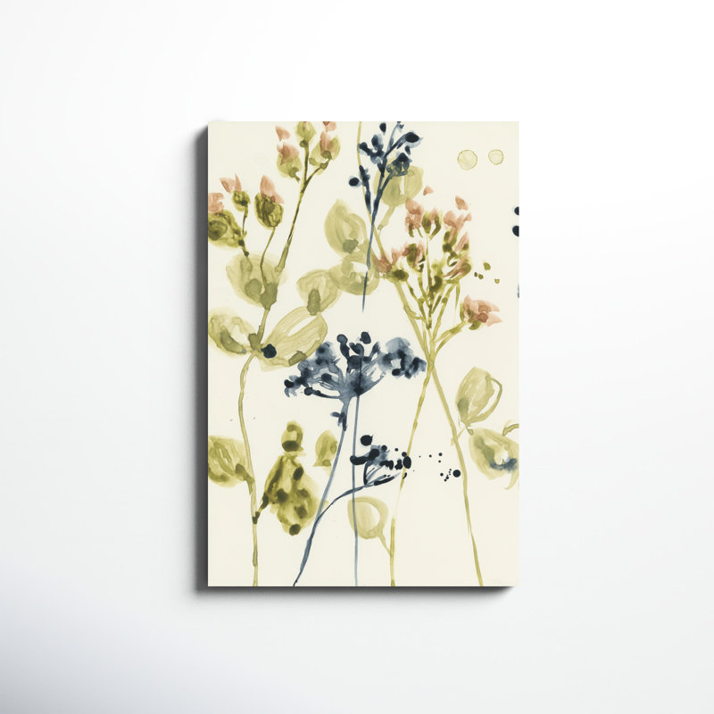 " Blush Buds II " Watercolor Painting, 36" H x 24" W