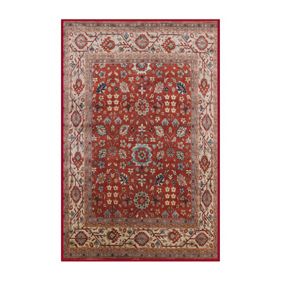 Tapis oriental orange / brun