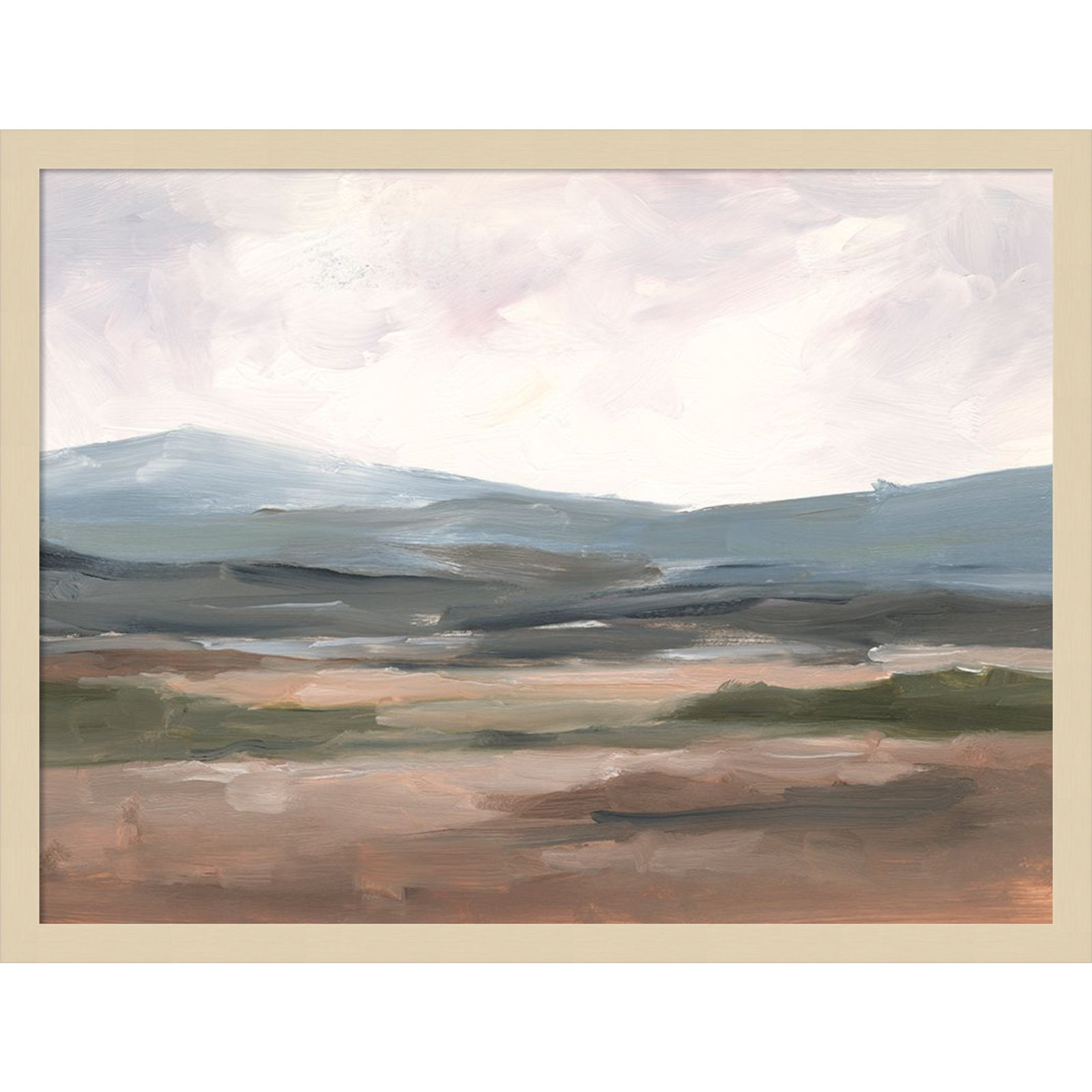 Ethan Harper "Serene Mountain Study I" Print, Brown, 19" H x 25" W