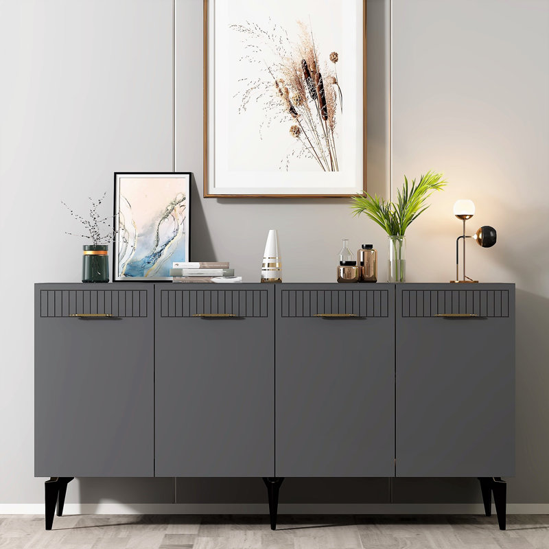 Olivia 80cm Sideboard, Anthracite
