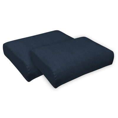 Sunbrella Indigo Ottoman Cushion (2-Pack)
